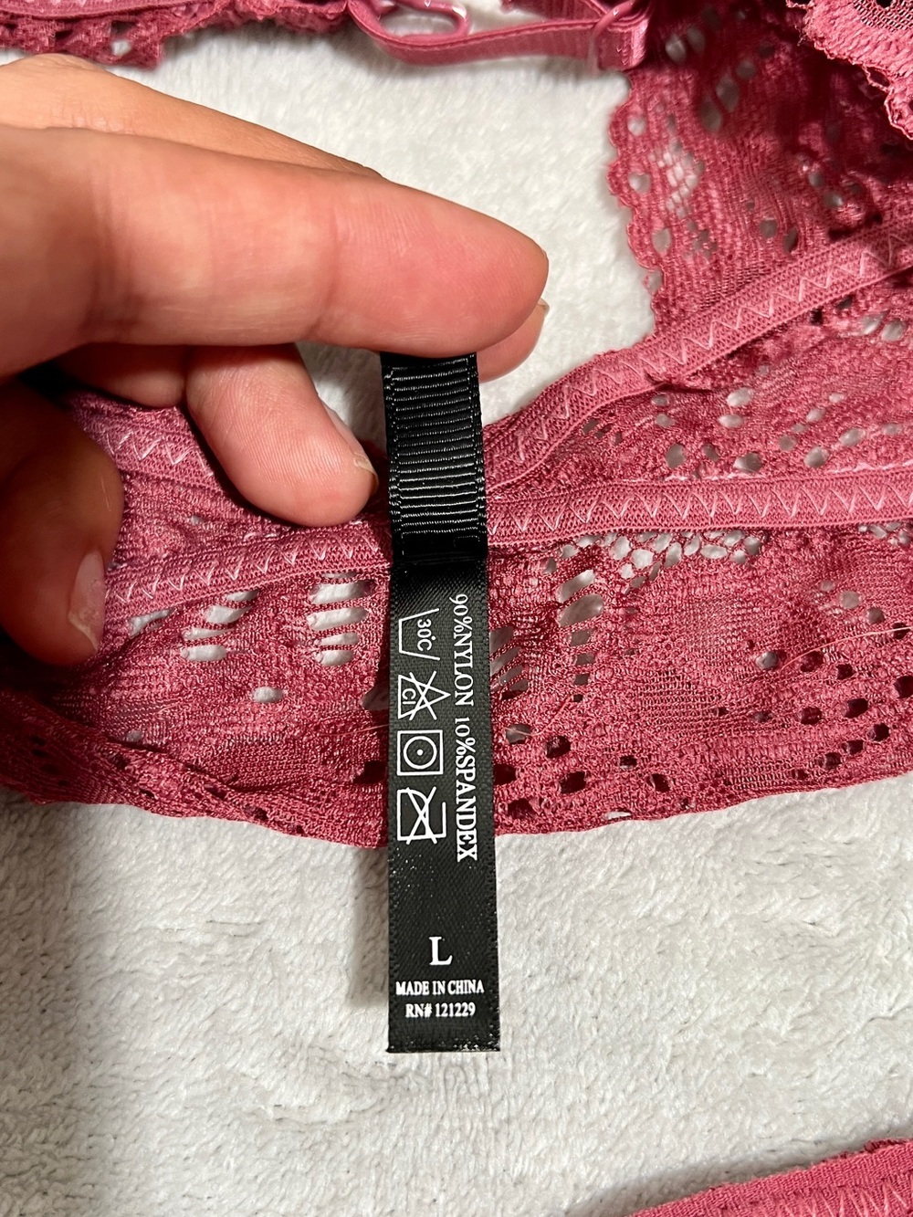 Charlotte Russe Lace Bralette & Lace Bikini Set L - XL - Picture 6 of 9